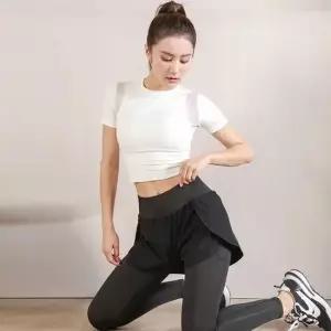 트레이닝복 여성레깅스 검정 반바지일체형 런닝팬츠