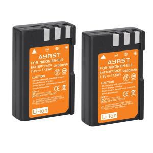 2400mAh EN-EL9 카메라 배터리 Nikon D40