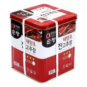 순창 업소용 식당용 대용량 태양초 진고추장 14kg