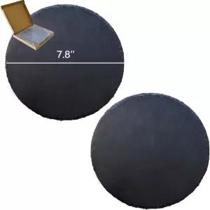 파충류 목욕 플랫폼 2PCS 7.8인치 거북이 바위 슬레이트 플레이트 먹이 접시 음식 그릇 도마뱀 수염 용