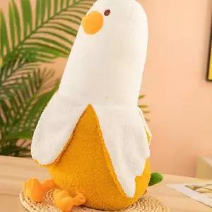 (다올)바나나 오리 바디필로우 인형 귀여운 애착 쿠션