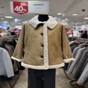 BCBG  버튼카라 포우 무스탕 JK  B5D9Y932