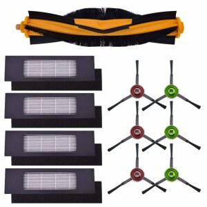 NEUTOP ECOVACS호환 DEEBOT OZMO 920 950 T5 T8 T9 N7 N8 N10용 교체 부품 | AIVI /PURE AIVI N7 N8 N8+ N10 PLUS용 액세서리 롤러 브러시 1개 필터 4개 사이드 6개가 포함된 예비