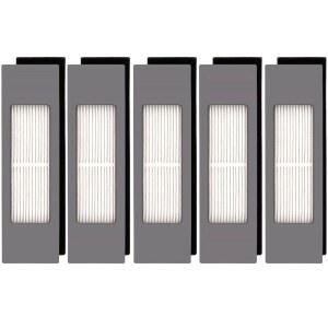 (5개입) ECOVACS호환 DEEBOT OZMO용 N10 N10 PLUS 920 950 T8 AIVI MAX T9 T5 N5 N7 N8+ N8 PRO DX55 DX93 DJ65 로봇 청소기 필터 액세서리 키트 HEPA