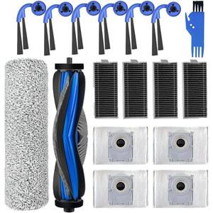 ECOVACS호환 DEEBOT X9 PRO OMNI / PRO용 17개 교체 액세서리 키트 | X11 MOP 로봇 청소기 메인 브러시 먼지봉투 대걸레 롤러 부품 포함