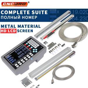 3VA 2 3축 DRO 시스템 + KA300 리니어 스케일 키트 100-1000mm 스트로크 1.5um 해상도 CNC 머신 디지털 디