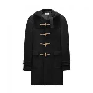 ROLLING 롤링STUDIOS HOOD 후디 후드티ED 후디 후드 WOOL 울 FELT 펠트 DUFFLE 더플 COAT 코트 BLACK 블랙