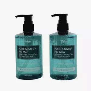쿤달 쿨링 남성청결제 허브베르가못 300ml 2개