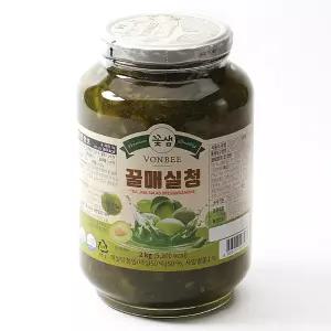 꽃샘 본비 꿀매실청 2kg 대용량 / 매실액 매실차 원액