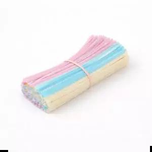 파스텔 모루 인형 만들기 철사 DIY 공예 재료 소품 100개입