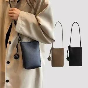 가방 데일리 큰손 키링 서브 가방 가죽핸드폰크로스백 심플 캐주얼