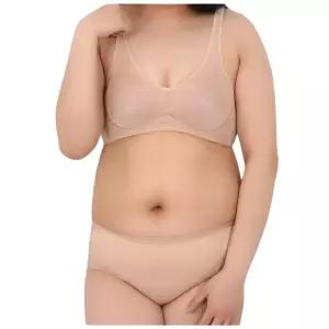 빅사이즈 여성 보정 속옷 브라 팬티 세트 풀컵 언더 들뜸방지 늘어진가슴