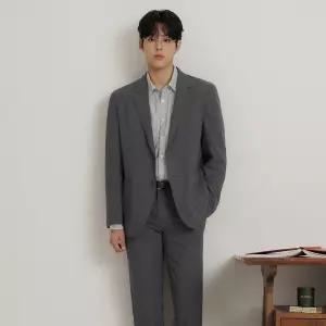 빈폴 멘 SS26시어서커 솔리드 셋업 재킷그레이 BC6311C533