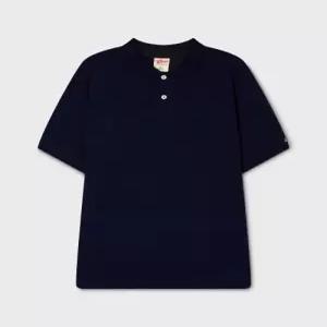 후아유 WHOAU USA Surf Bear PQ Collar T-Shirt WHHAG2 21U