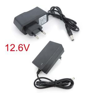 AC DC 12.6V 1A 2A 충전기 12V 전원 어댑터 5.5*2.5MM 12.6V 2A 18650 리튬 배터리 팩용 EU US 플러그 J17