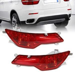 BMW 호환 X6 E71 2008 반사 스트립 스톱 라이트 용 자동차 후면 범퍼 안개 램프 63147187219