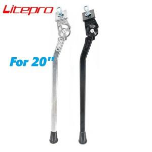 Litepro 접이식 자전거 킥스탠드  알루미늄 합금  블랙 실버  다혼 Sp8  kaa084 용  20 인치