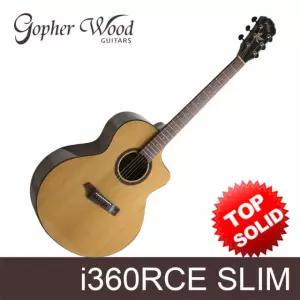 고퍼우드 i360RCE slim 중급용 탑솔리드 통기타