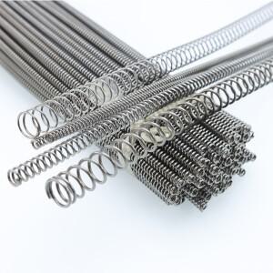300mm 압축 스프링 와이어 직경 0.8/1.0/1.2/1.5mm 65 Mn 망간 고 탄소강 Y 자형 소프트 압력 리턴 롱