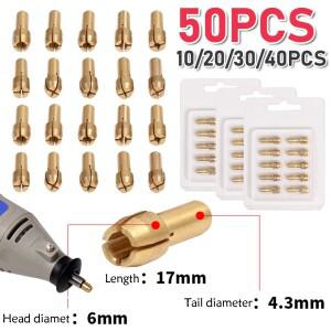 드레멜 로터리 공구용 드릴 척 비트  황동 콜릿 미니 소형 전기 연삭 액세서리  4.3mm 직경  0.5mm-3.2mm