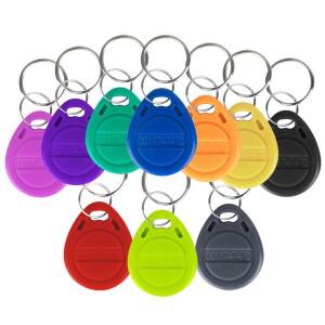 20pcs 125KHz 액세스 제어 RFID TK4100 근접 스마트 칩 키체인 보안 도어 엔트리 토큰 태그