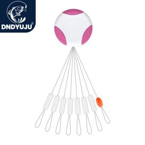 DNDYUJU 80pcs/10set 플로트 공간 콩 메기 잉어 낚시 흰색 고무 원통형 스토퍼 Bobber