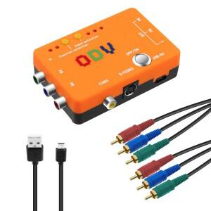ODV-II 컴포넌트/CVBS/S-비디오-컴포넌트 변환기 어댑터(OSSC 레트로 복고풍 엔틱 게임 콘솔용) 지연 없는