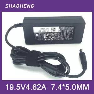 90W 노트북 충전기 19.5V 4.62A Dell 멀티플 에일리언웨어 인스피론 XPS 및 래티튜드 7.4 x 5.0용 전원 공