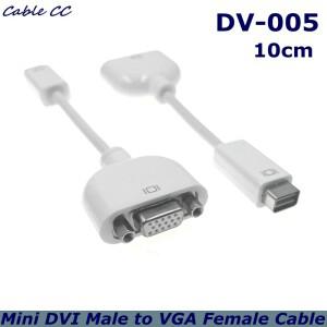 0.1m 미니 소형 DVI 남성-여성 호환 컴퓨터 HD 어댑터 케이블  프로젝터/모니터 변환기 노트북