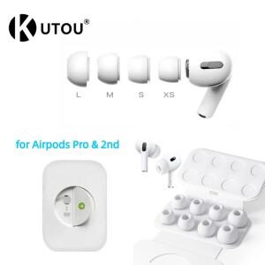 Airpods Pro 2 패드 이어플매트 카펫 러그용 교체용 이어팁 4쌍 휴대용 보관함 정리함이 포함된 소음 감소
