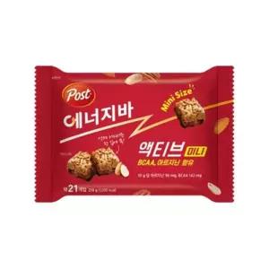 포스트 에너지바 액티브 미니 210g 1개/세트/묶음/대용량/덕용/탕비실/간식/식사/대용/영양소/영양/보충