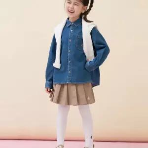 빈폴 키즈 BEANPOLE KIDS 루즈핏 데님 셔츠 블루 (BI6164U04P)