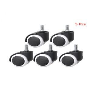 5개/몫 10mm/11mm 2 인치 Circlip/나사 Pu 사무실 의자 캐스터 대형 클래스 범용 휠 침묵