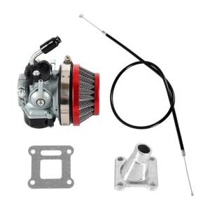 ATV 49cc 퍼포먼스 19mm 기화기 58mm 에어 필터 케이블 어셈블리 (2행정 50cc 미니 소형 포켓 바이크 그룹