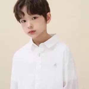 빈폴 키즈 BEANPOLE KIDS 스트라이프 오버핏 시어 셔츠 화이트 (BI6364U011)