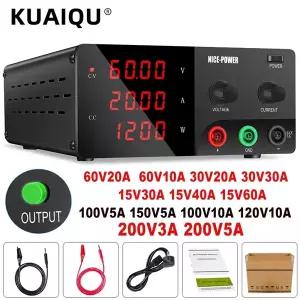 60V 20A 100V10A 200V 5A 30V30A 조정 규제 DC 전원 공급 장치 고전력 450W-1200W 가변 전압 전류 레귤레이