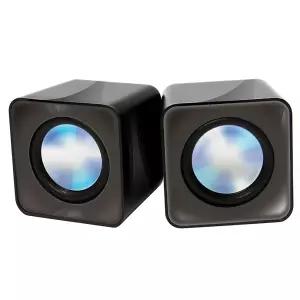 서치21 디지클럽 2채널 탁상용 QNIX QS-1000U 스테레오 블랙 스피커 서치생활 생활