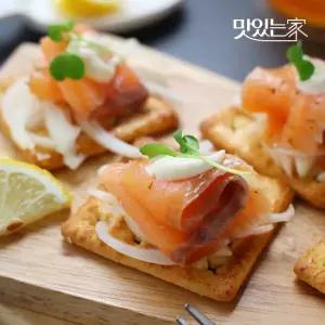 맛있는家 [연어미식회]로즈마리 훈제연어 슬라이스200gx4팩