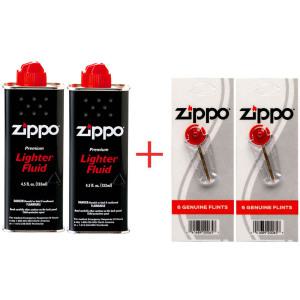 정품 지포 오일2개+부싯돌2개 총(4개) 오일(133ml)2개+돌2개 지포 라이터 소모품