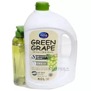 키친솝 청포도 친환경 주방세제 4L + 700ml 저자극