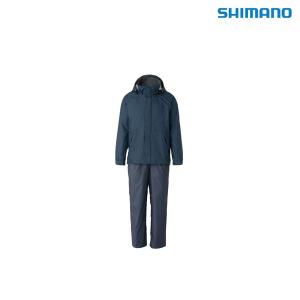 레인 슈트 시마노 베이직 슈트 RA-027Q 더스크 블루 L