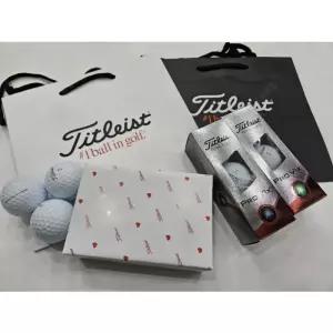 타이틀리스트 PRO V1X 4피스 화이트 6구 선물포장 쇼핑백 선물용