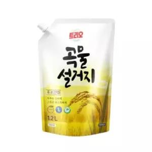 애경산업 트리오 곡물설거지 우리현미 리필 1.2L 10개 .
