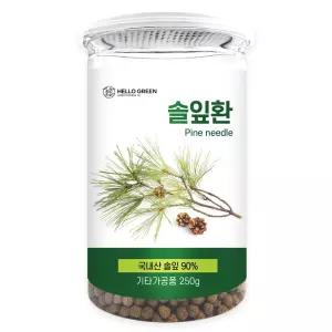헬로우그린 100 국내산 자연 그대로 솔잎환 250g 1개 선물 가정의 달 돌잔치 건강차 어버이 날 스승의