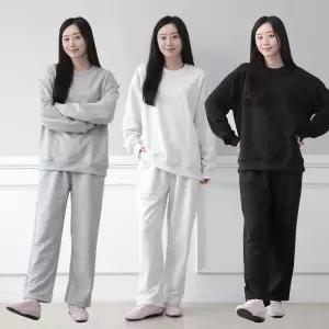 데일리룩 맨투맨 상의+하의 빅사이즈 트레이닝복 세트