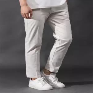 베이직 쿨 린넨 스판 슬랙스 팬츠 FICP9583