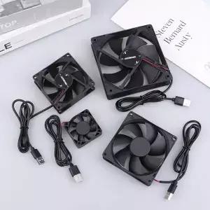 5V 브러시리스 쿨링 팬 USB 라우터 컴퓨터 케이스 TV 박스 50mm PC DIY 쿨러 데스크탑