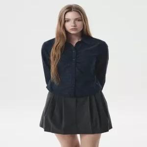 후아유 Slim Fit Check Blouse WHBLG3831F