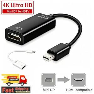 4Kx2K Thunderbolt 미니 소형 DP-HDMI 호환 변환기 남성-여성 1080P 디스플레이포트-macbook 호환 노트북 T