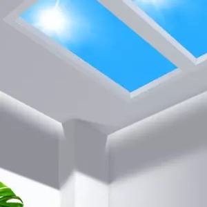 천장 하늘조명 LED 하늘 삼색 변광 4세대 북유럽 침실 푸른하늘조명 천장조명 천장우주